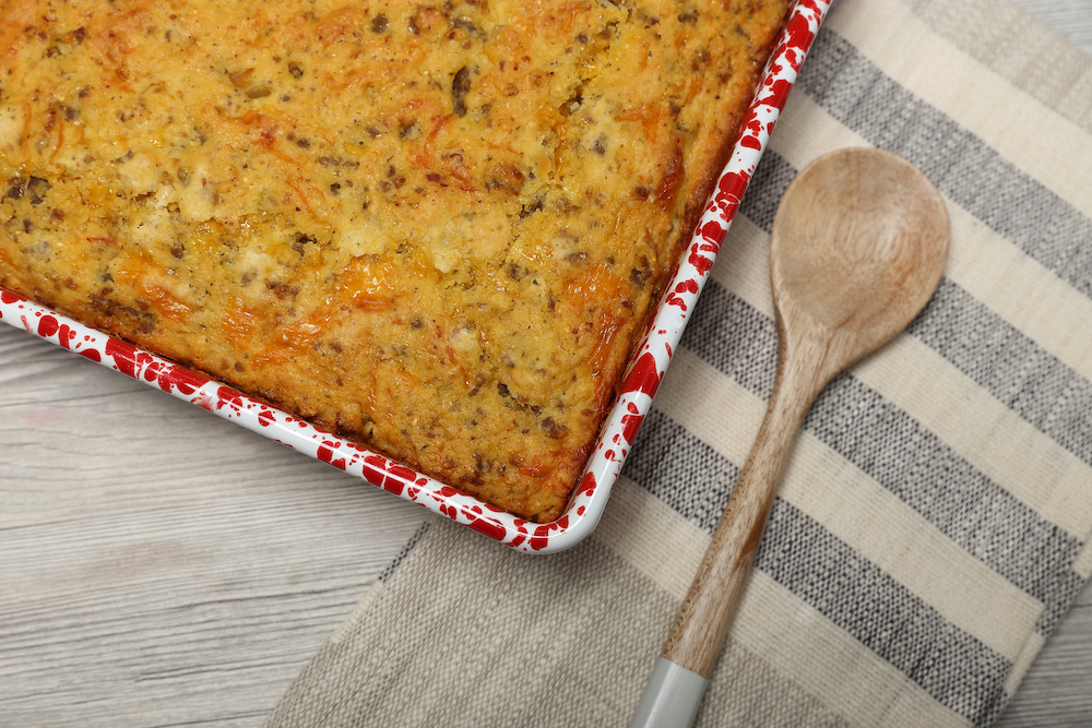 Goolsby's Sausage and Green Chile Cornbread