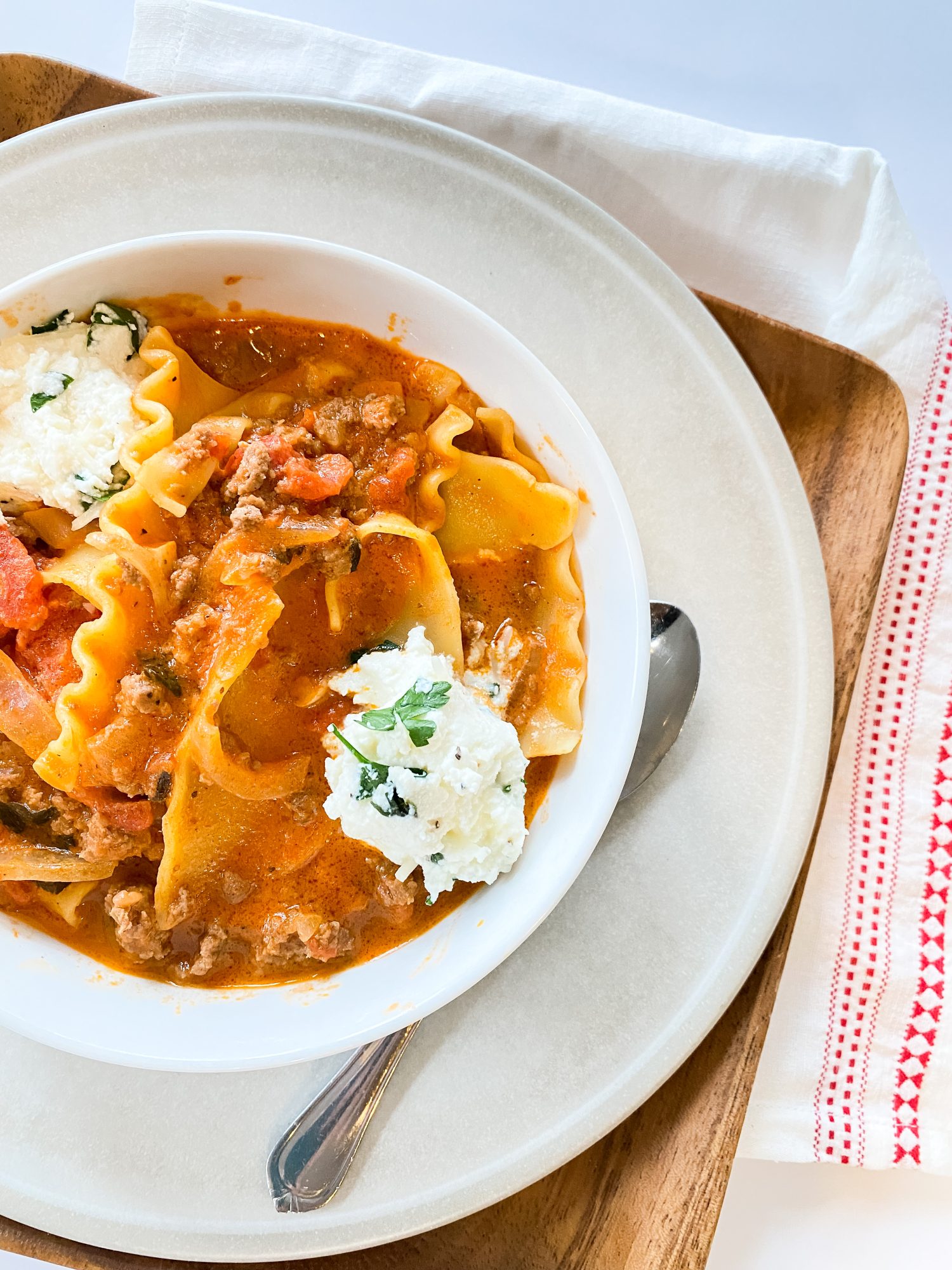 Lasagna Soup